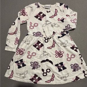 Wizarding World Harry Potter long sleeve‎ swing girls dress SZ 8/9.